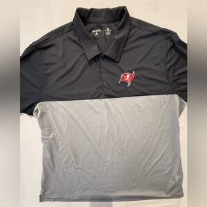Tampa Bay Buccaneers Antigua Polo Shirt 3XL Black Gray NFL Golf NFL Florida